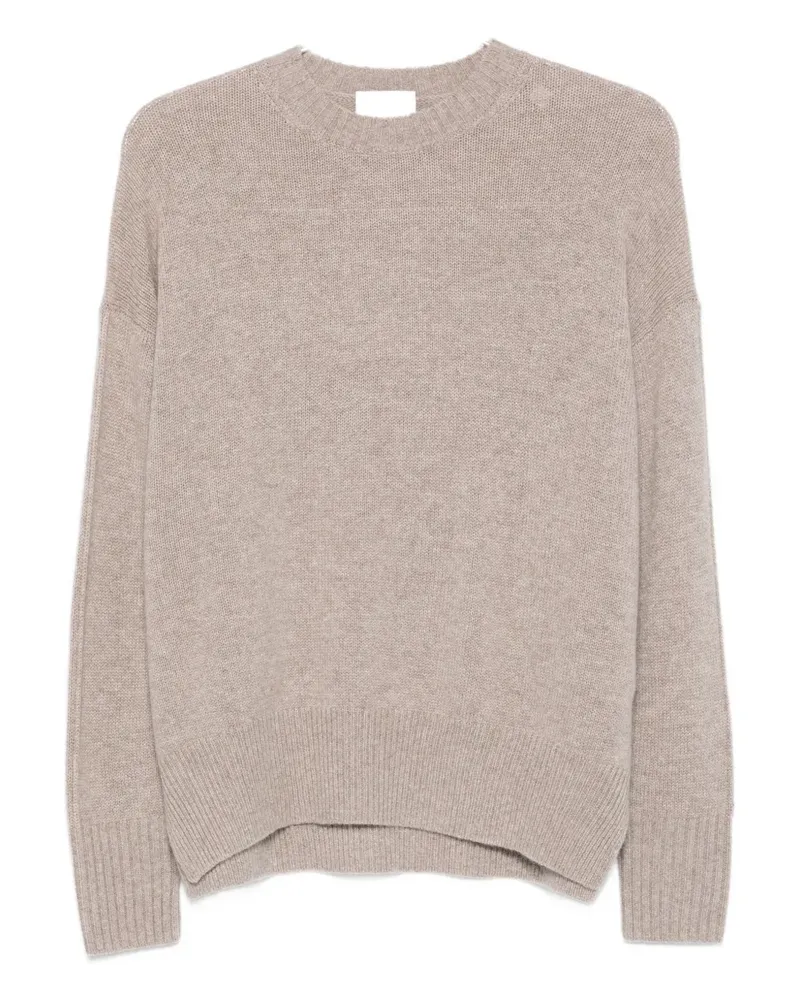 ALLUDE Langärmeliger Kaschmirpullover - Nude Nude