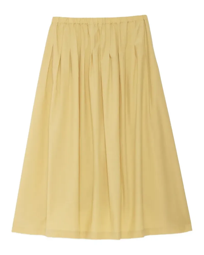 ottod’Ame pleated midi cotton skirt - Gelb Gelb