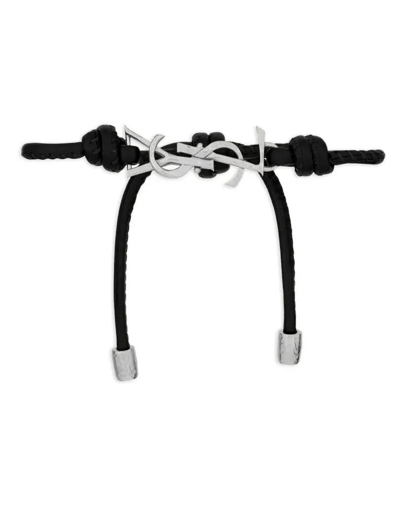 Saint Laurent Armband mit Monogramm - Silber Silber