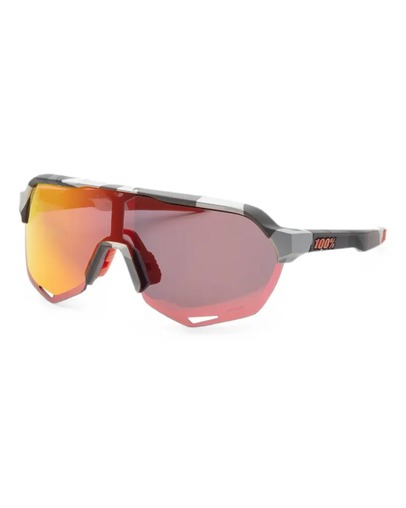 100% Eyewear R2 Sonnenbrille mit geometrischem Gestell - Grau Grau