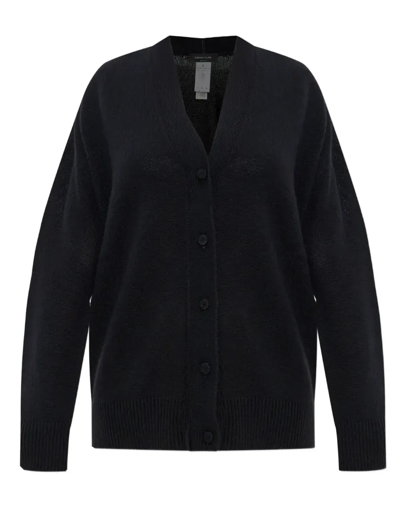 Fabiana Filippi Gerippter Cardigan - Schwarz Schwarz