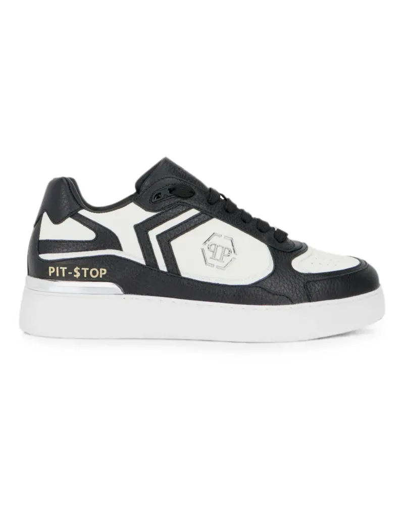 Philipp Plein Pit-$top Hirschleder-Sneakers - Schwarz Schwarz