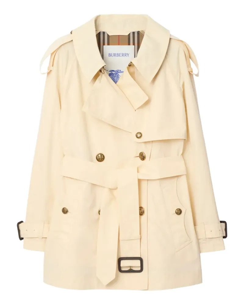 Burberry Doppelreihiger Fitzrovia Trenchcoat mit Gürtel - Nude Nude