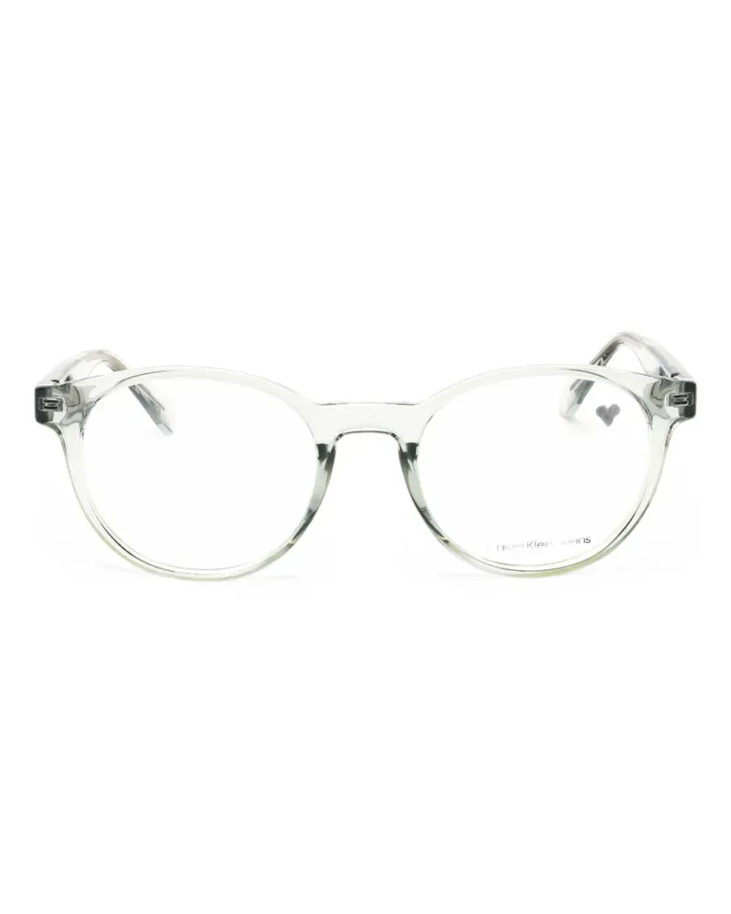 Calvin Klein Brille mit rundem Gestell - Nude Nude