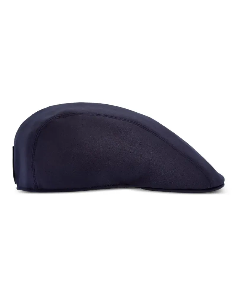 Canali Baseballkappe mit geradem Schirm - Blau Blau