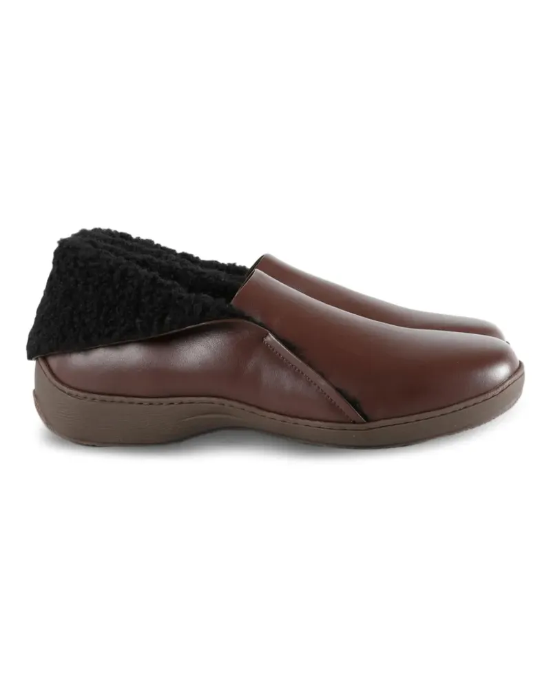 KIKO KOSTADINOV Iskar Lederschuhe mit Shearling-Besatz - Braun Braun