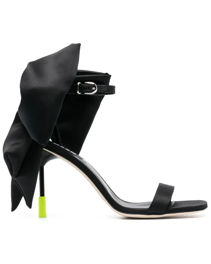 MSGM Sandalen mit Schleife 100mm - Schwarz Schwarz