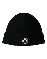 Marine Serre Crescent Moon Beanie Schwarz