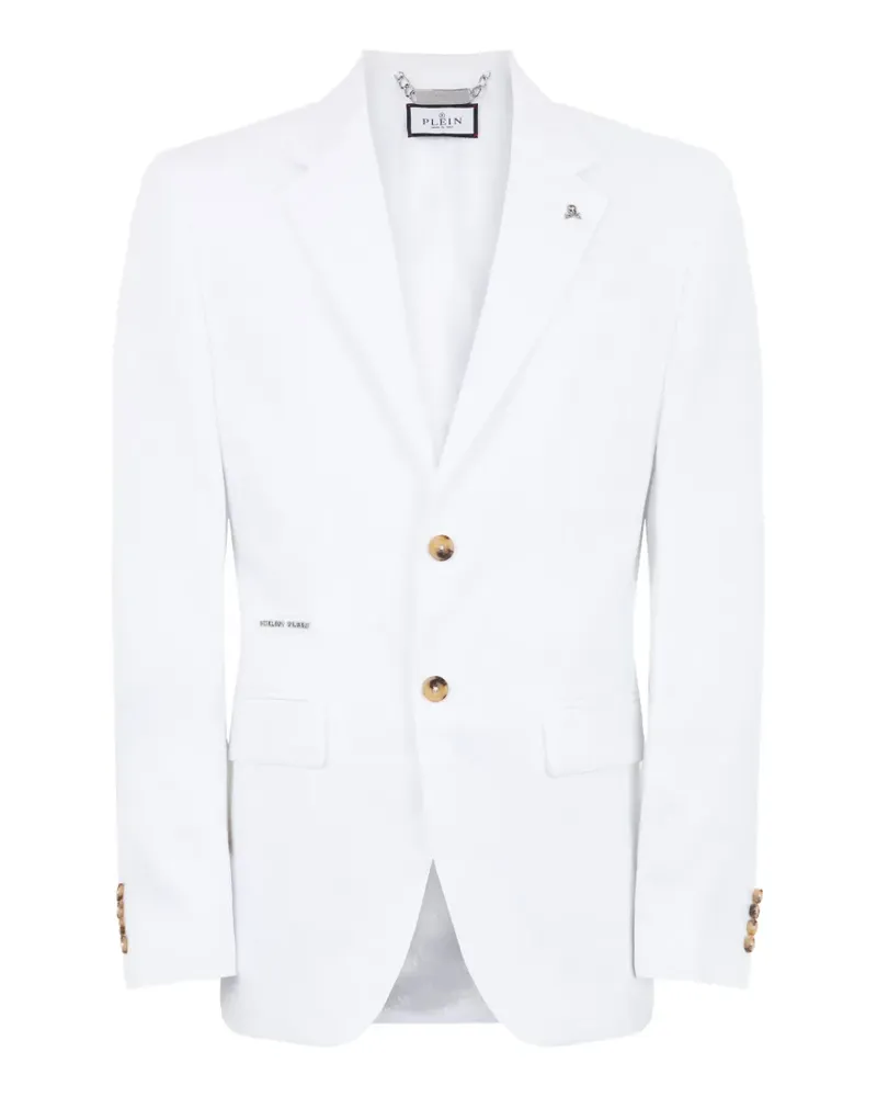Philipp Plein Gigolo Fit linen blazer - Weiß Weiß