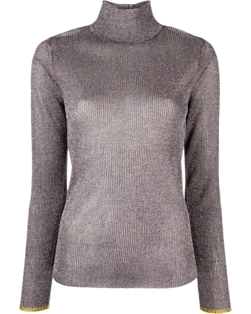 Tory Burch Pullover im Metallic-Look - Silber Silber
