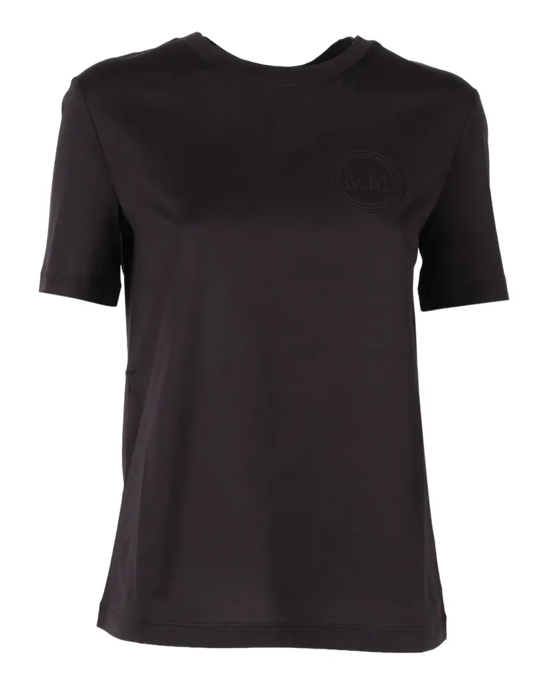 Max Mara embossed gattoni T-shirt - Schwarz Schwarz