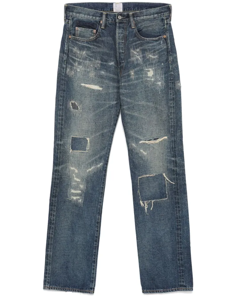 Junya Watanabe Distressed-Jeans - Blau Blau