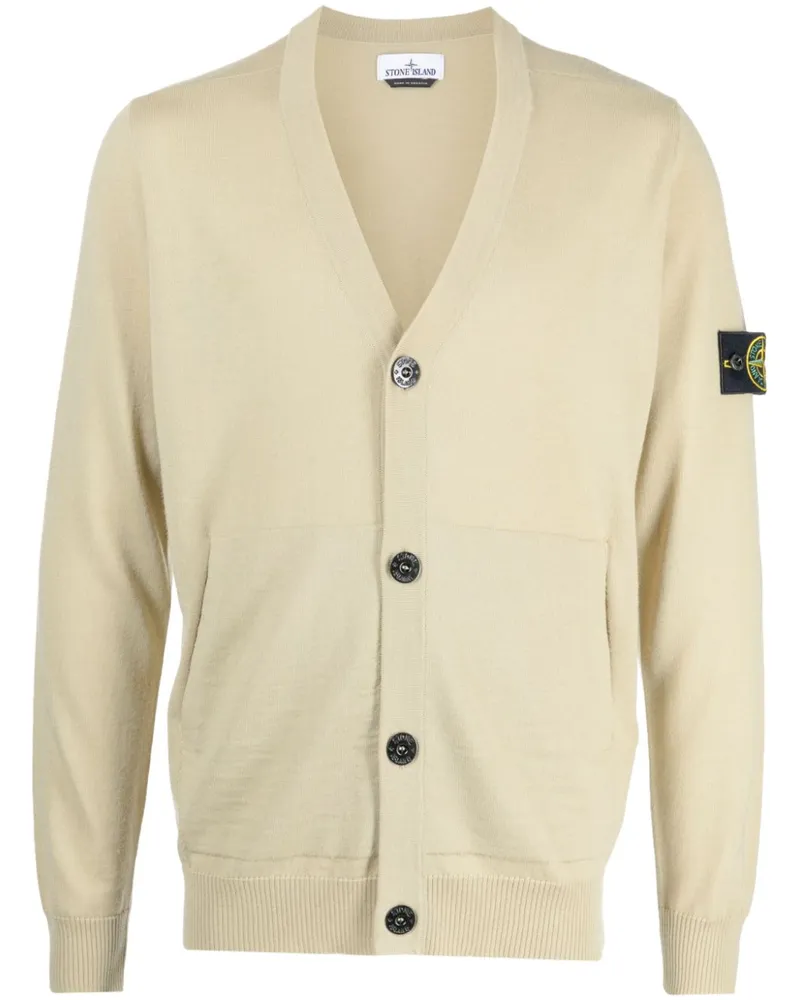 Stone Island Cardigan mit Kompass - Nude Nude