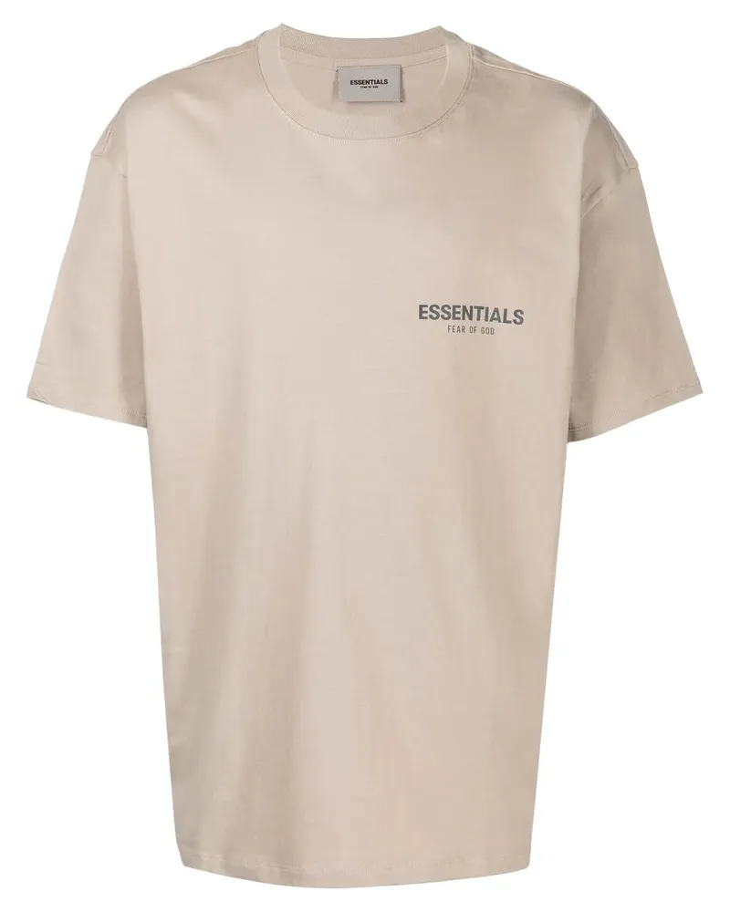 Fear of God T-Shirt mit Logo-Print - Nude Nude