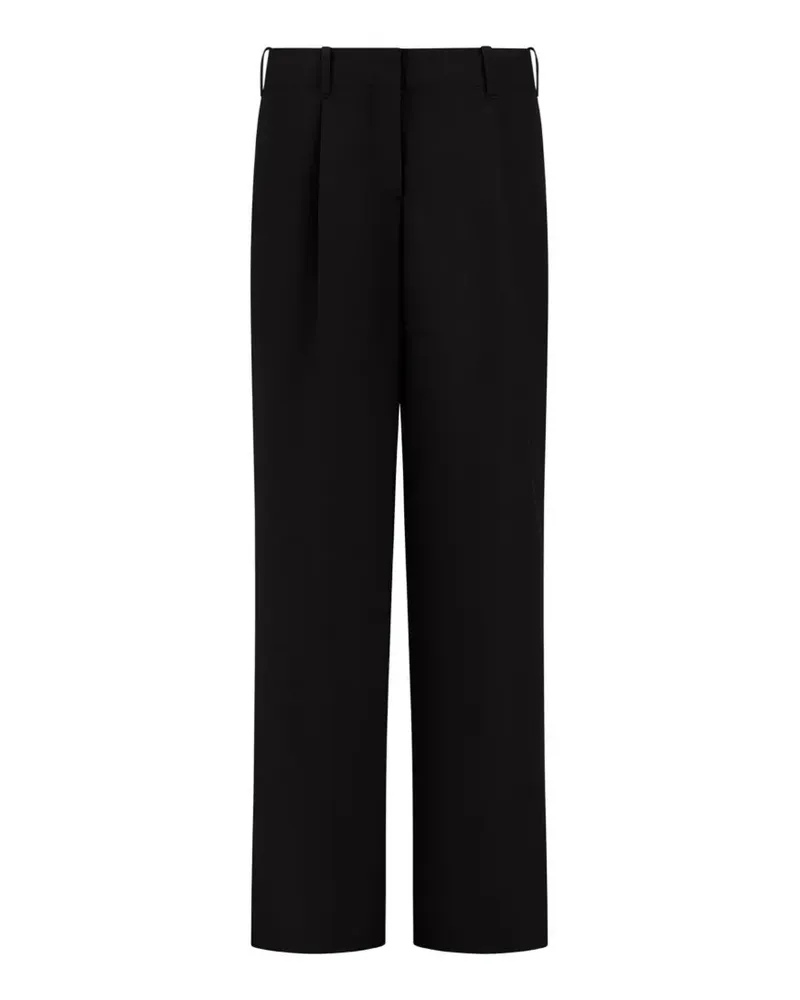 Herno Hose mit Falten - Schwarz Schwarz