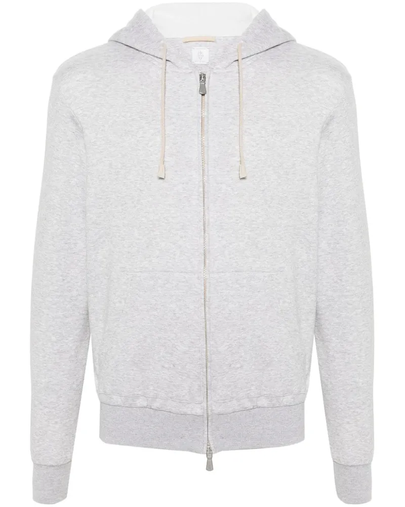 Eleventy Melierter Hoodie - Grau Grau