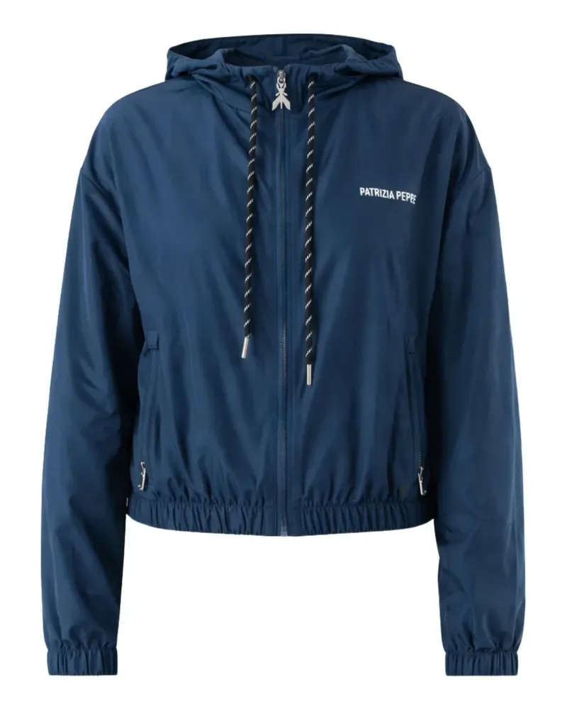 Patrizia Pepe Kapuzenjacke mit Kordelzug - Blau Blau