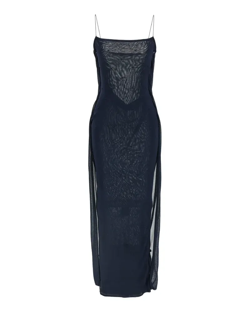Jacquemus side- slit dress - Blau Blau