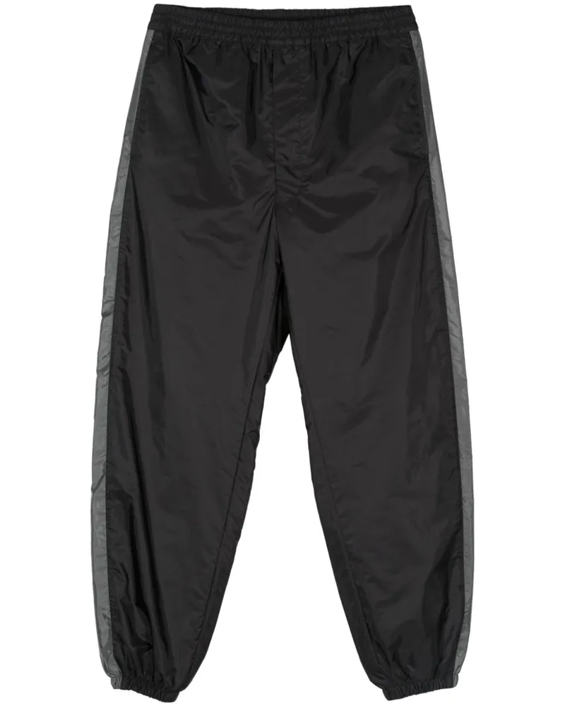 Prada Jogginghose mit emailliertem Triangel-Logo - Schwarz Schwarz