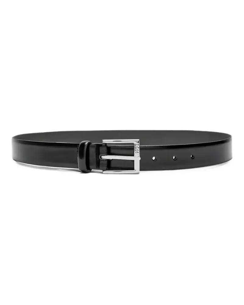 HUGO BOSS Elloy leather belt - Schwarz Schwarz
