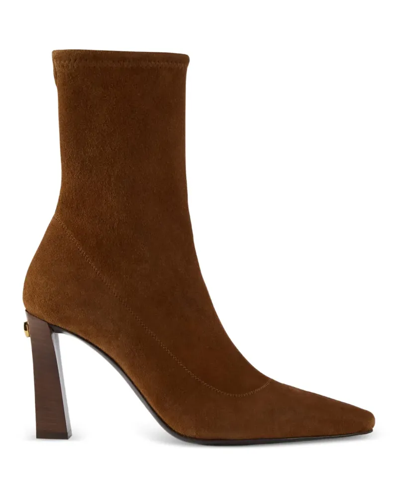 Giuseppe Zanotti Seal stretch bootie 90 - Braun Braun