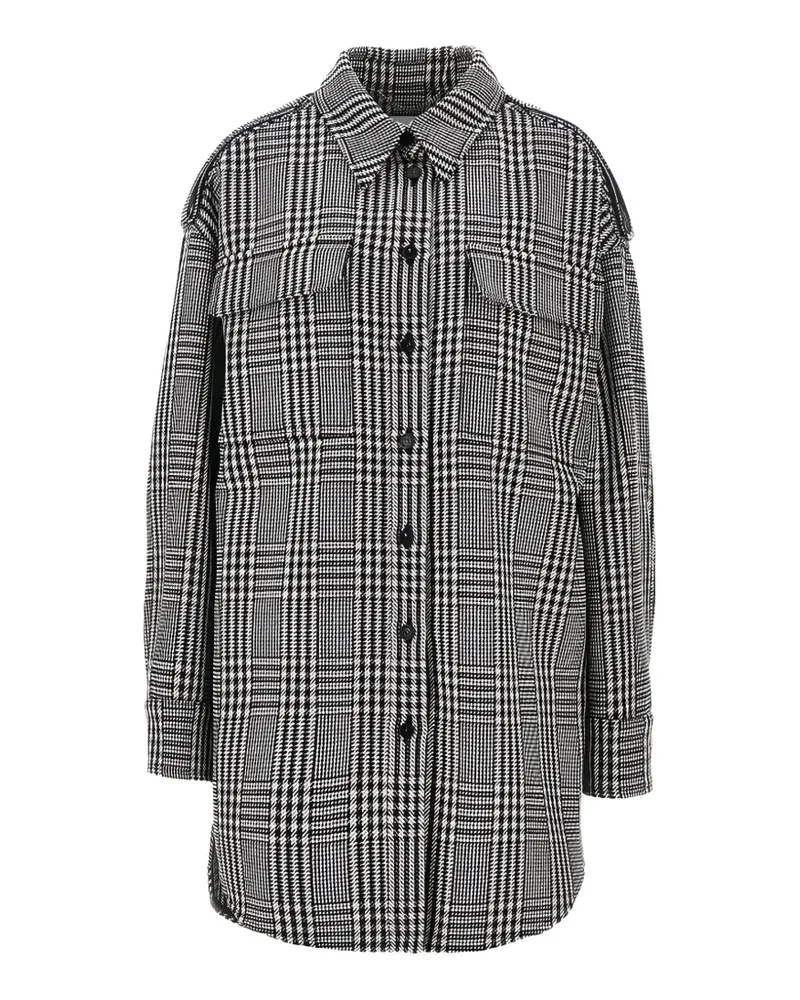 Stella McCartney Karierte Hemdjacke - Schwarz Schwarz