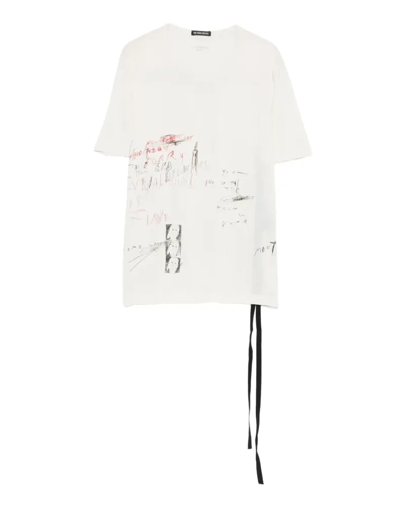 Ann Demeulemeester Fanie T-Shirt mit Schleifendetail - Nude Nude