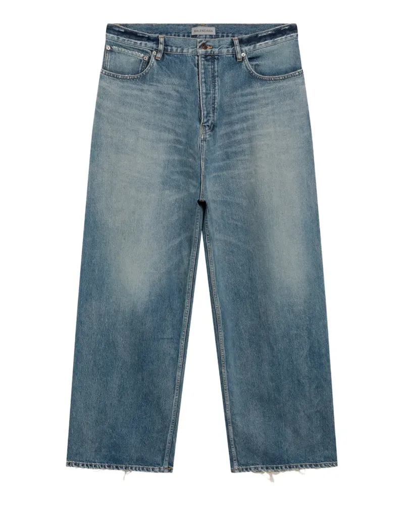 Balenciaga distressed-finish jeans - Blau Blau