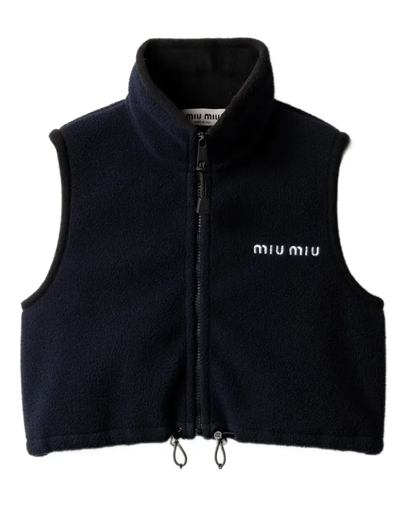 Miu Miu Fleece top - Blau Blau
