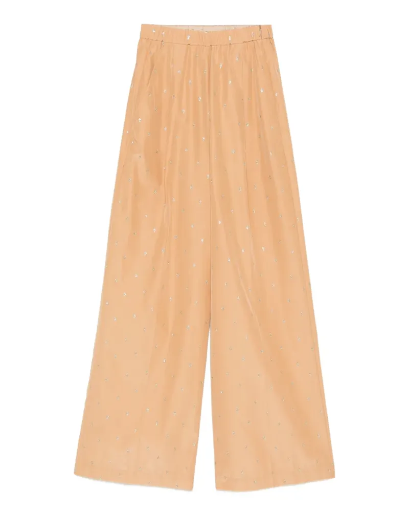 forte_forte Palazzohose mit Glitter-Detail - Orange Orange