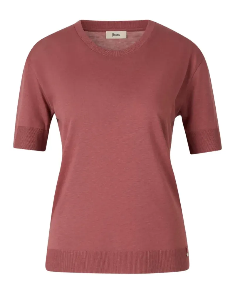 Herno side-slit T-shirt - Rot Rot
