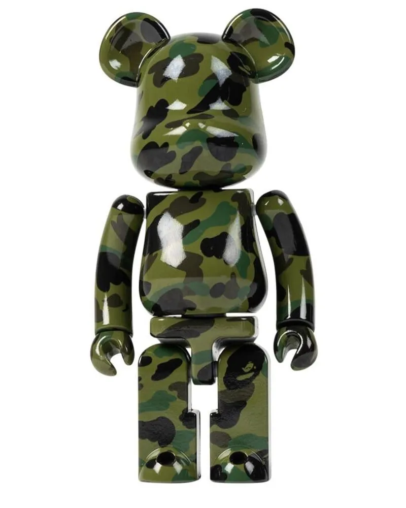 Medicom Toy x A BATHING APE 1st Camo Chogokin BE@RBRICK 200% Figur Grün