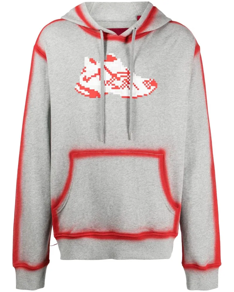 Mostly Heard Rarely Seen Hoodie mit Red Runner-Print - Grau Grau