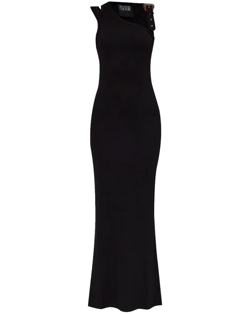 Versace Jeans Maxikleid mit Cut-Out - Schwarz Schwarz