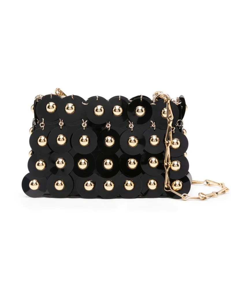 Paco Rabanne Nano Sparkler Schultertasche - Schwarz Schwarz