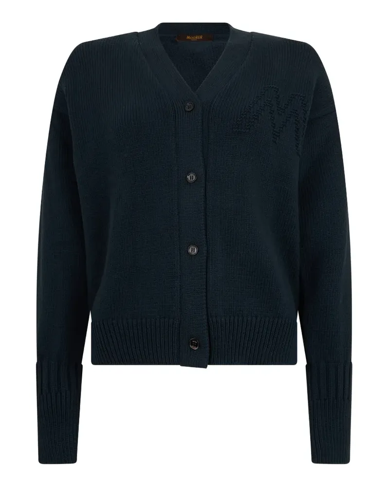 MOORER button-front cardigan - Blau Blau