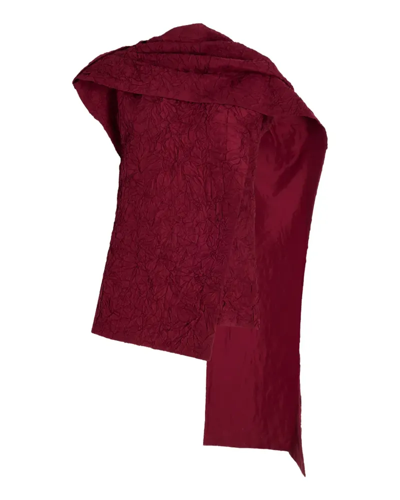 Proenza Schouler Lina Oberteil aus Crushed-Seide - Rot Rot