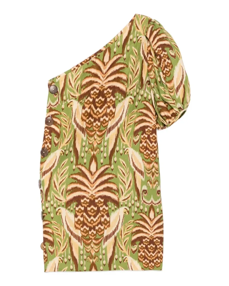 FARM Rio one-shoulder mini dress - Grün Grün