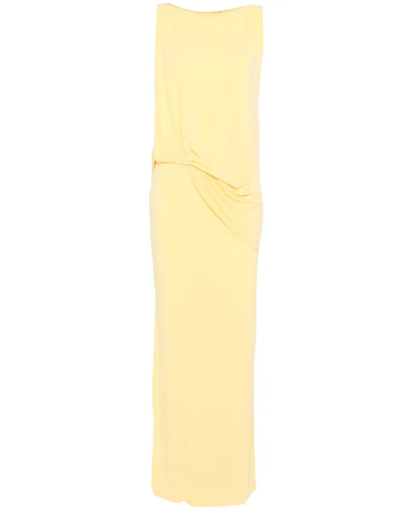 Jacquemus La Robe Peplo Kleid - Gelb Gelb