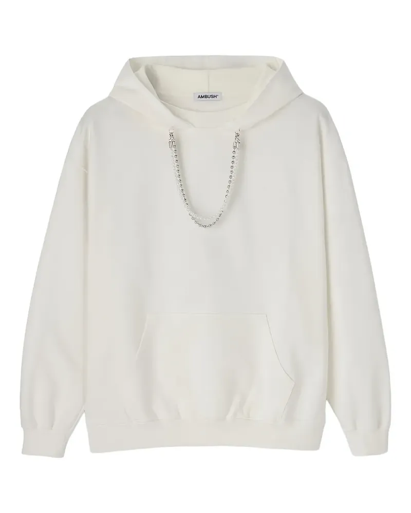 AMBUSH Hoodie mit Kugelketten - Weiß Weiß