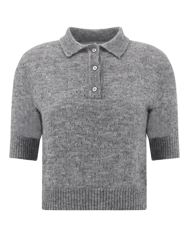 Paul & Shark Gestricktes Poloshirt - Grau Grau