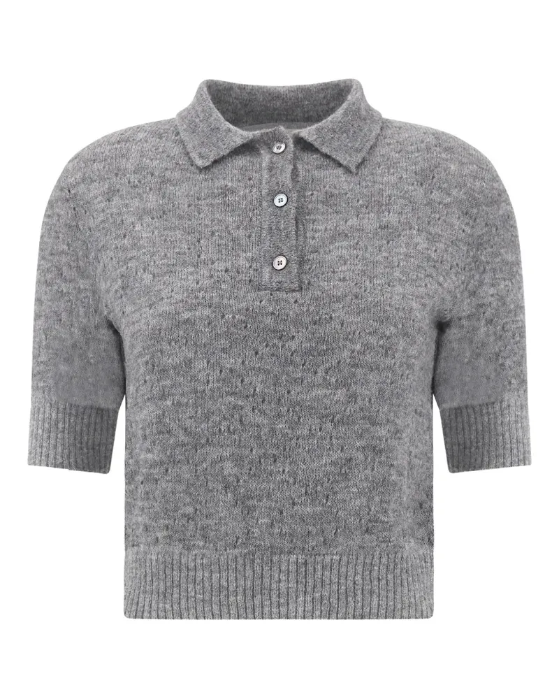 Paul & Shark Gestricktes Poloshirt - Grau Grau