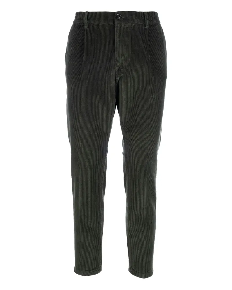 CRUNA Cordhose mit Falten - Grün Grün