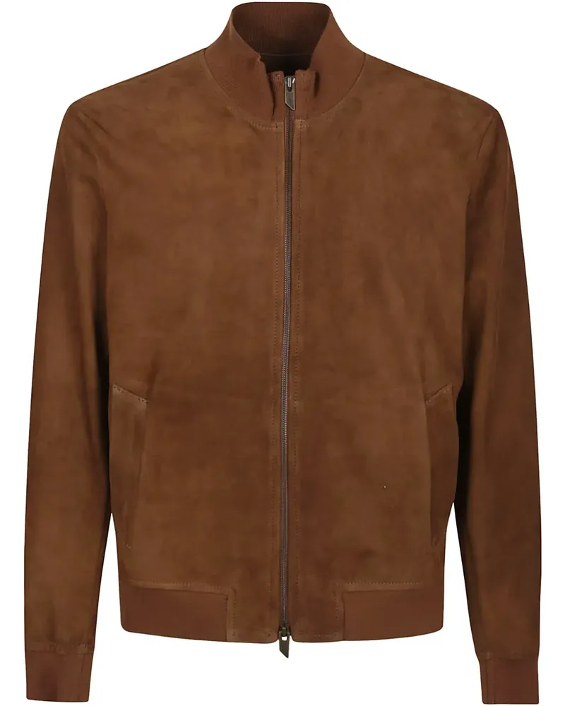 Salvatore Santoro Bomberjacke aus Wildleder - Braun Braun