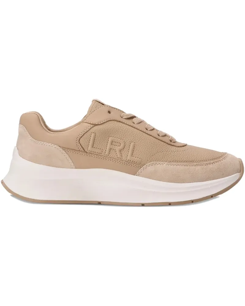 Ralph Lauren Sneakers mit Leder-Logo - Nude Nude