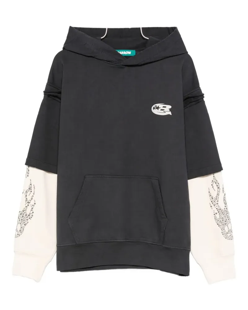BARROW logo-print hoodie - Grau Grau
