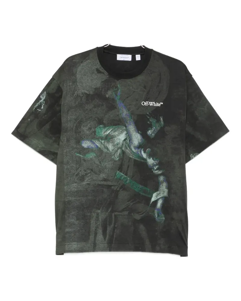 OFF-WHITE graphic-print T-shirt - Schwarz Schwarz