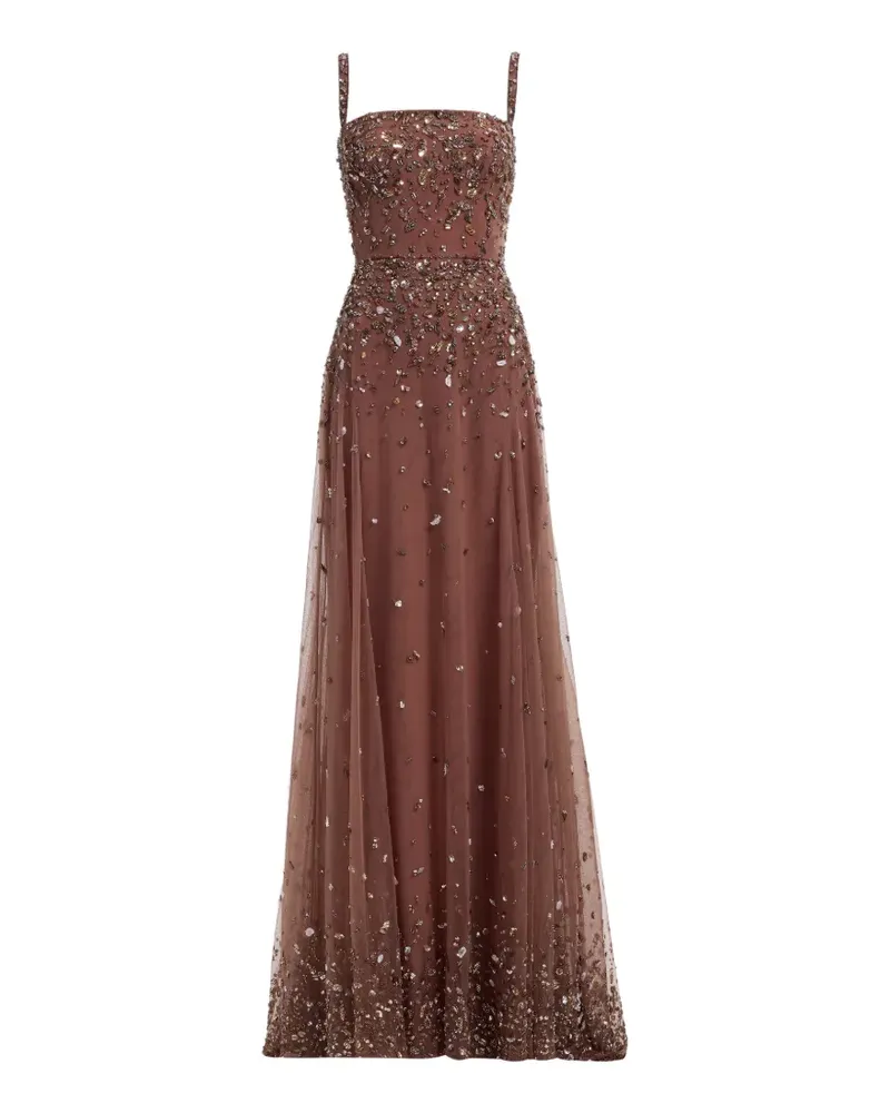 Elie Saab Besticktes Kleid - Braun Braun