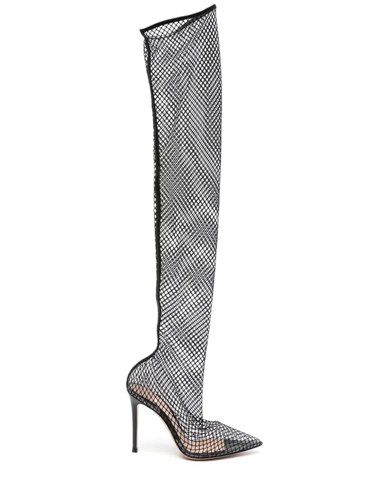 Gianvito Rossi Kniehohe Stiefel 110mm - Schwarz Schwarz
