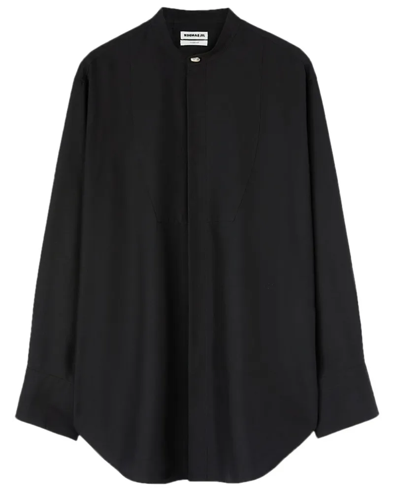 Jil Sander Thursday P.M. Seidenhemd - Schwarz Schwarz